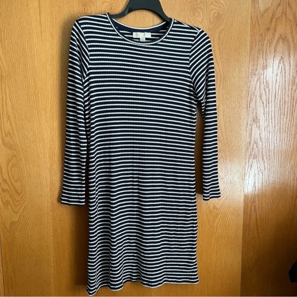 Michael Micheal Kors size 0X blue and white striped dress
